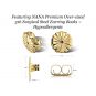 NANA Jewels Sterling Silver Asscher-Cut Pure Brilliance Zirconia Stud Earrings,(4 cttw) Hypoallergenic