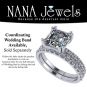 NANA Jewels 1.50ct-3.00ct Asscher Cut Solitaire Zirconia Engagement Ring W/Sides in Sterling Silver, 10K or 14K Gold