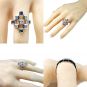 NANA Jewels Sterling Silver Tic-Tac-Toe Mother&#039;s Ring 1-9 stones