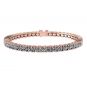 Simulated Diamond Tennis Bracelet, Pure Brilliance Zirconia, Sterling Silver 5.0ct, 7.50ct, 10ct, 17.50ct, 22ct