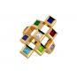 NANA Jewels Sterling Silver Tic-Tac-Toe Mother&#039;s Ring 1-9 stones