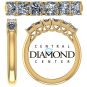 NANA  Asscher Cut Lucita Style 1 to 7 Birthstones - Mother&#039;s Birthstone Ring in Sterling Silver, 10k or 14k Gold