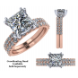 NANA Jewels Princess Cut Solitaire Engagement Ring made w/ Pure Brilliance Zirconia in 1.50ct, 2.00ct, &amp; 3.00ct