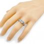 NANA Jewels Asscher Cut Engagement Ring, Pure Brilliance Cubic Zirconia in Sterling Silver, Solid 10k or 14k Gold