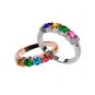 NANA Jewels Shared Prong Mother&#039;s Ring with 1 to 6 Birthstones in Sterling Silver, 10k or 14k White, Yellow or Rose Gold