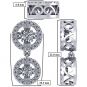 Round Double Halo Dancing Stone Necklace w/Pure Brilliance Zirconia in Gold Plated Sterling Silver