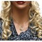 Shema Full Prayer Pendant Necklace, Solid .925 Sterling Silver &amp; Gold Plated with a 22&quot; Adjustable Box Chain