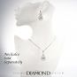 NANA  Sterling Silver &amp; CZ Dangle Dancing Diamond Chandelier Earrings