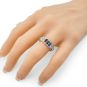 NANA Jewels Oval Rope Mothers Ring 1 to 12 Birthstones in Sterling Silver, 10k or 14k Gold