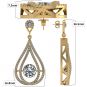 NANA  Sterling Silver &amp; CZ Dangle Dancing Diamond Chandelier Earrings