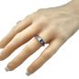 NANA Jewels Emerald Cut Lucita Style 1 to 7 Birthstones - Mother&#039;s Birthstone Ring in Sterling Silver, 10k or 14k Gold