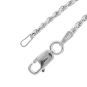 NANA Jewels Sterling Silver Loose Rope Chain-Made in Italy, White, Yellow or Rose Gold Plated