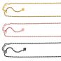 NANA Jewels Sterling Silver Diamond Cut Rope Chain, Made in Italy, White/Yellow/Rose Gold Plated
