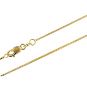 NANA 10 Karat Gold &amp; Sterling Silver 22&quot; Adjustable Box Chain, 0.60mm, 0.80mm, 1.00mm,White-Yellow-Rose