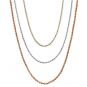 NANA Jewels Sterling Silver Loose Rope Chain-Made in Italy, White, Yellow or Rose Gold Plated