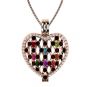 NANA Jewels Ultimate Heart of Hearts Mothers Locket Necklace Pendant in Sterling Silver &amp; Mother of Pearl