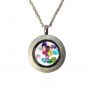 NANA Stainless Steel Mother&#039;s Locket Pendant (Jan-Dec) Yellow/White/Rose Plated with a Chain