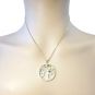 NANA Jewels Tree of Life Mother&#039;s Pendant with a CZ Bezel 1-13 Stones w/1mm 22&quot; Adj. Box Chain, in Sterling Silver, Solid 10K or 14K Gold