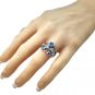 NANA  Bubble Mother&#039;s Ring with 1 to 7 Simulated Birthstones in Sterling Silver