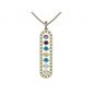 As You Go Add a Birthstone Gold Plated Sterling Silver Mother&#039;s Necklace w/ 1-7 Birthstones