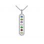 As You Go Add a Birthstone Gold Plated Sterling Silver Mother&#039;s Necklace w/ 1-7 Birthstones