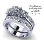 NANA Jewels 3 Stone Past Present &amp; Future Ring made with  Pure Brilliance Zirconia 2.50ctw &amp; 3.50ctw