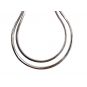 NANA Jewels Sterling Silver 1.00mm Square Snake Chain, Made in Italy, White/Yellow/Rose Gold Plated