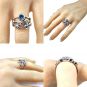 NANA  Bubble Mother&#039;s Ring with 1 to 7 Simulated Birthstones in Sterling Silver