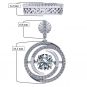 NANA Jewels Sterling Silver Circle Swirl Dancing Stone Earrings made with Pure Brilliance Zirconia