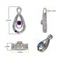 NANA Jewels &quot;Yours Infinity&quot; Mother &amp; Child Pendant-Necklace,1 to12 Birthstones, in Sterling Silver, 10K or 14K Gold, with a 1mm 22&quot; Adjustable Box Chain