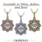 NANA Forever Love Dancing Stone Flower Pendant Necklace, Sterling Silver &amp; Pure Brilliance Zirconia