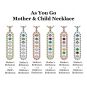 As You Go Add a Birthstone Gold Plated Sterling Silver Mother&#039;s Necklace w/ 1-7 Birthstones