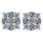 Diamond Stud Earrings 9stone Cluster 14kt Gold-Lab Created Diamonds-1 carat to 4 carat total weight look