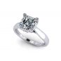 NANA Jewels Sterling Silver Asscher Cut Lucita Solitaire Engagement Ring Pure Brilliance Zirconia