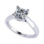 NANA Jewels Cushion Cut Simulated Diamond Solitaire Engagement ring Lucita style 1.5 to 3.0 carat Pure Brilliance Zirconia