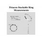 Central Diamond Center Sterling Silver Stackable Birthstone Ring Band w/Princess Cut Simulated Birthstones, Gold Plated