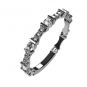 Central Diamond Center Sterling Silver Stackable Birthstone Ring Band w/ All Rounds Simulated Birthstones, Gold Plated