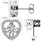 Heart Dancing Gemstone Earrings in Sterling Silver made w/ Pure Brilliance Zirconia