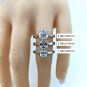 NANA Jewels 1.50 to 3.00ct Asscher Cut simulated Diamond Engagement Ring 10K-14K-Sterling Silver Lucita