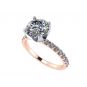 NANA 10k Round Brilliant Cut Solitaire Engagement Ring Made with Pure BrillianceZirconia