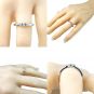 NANA Lucita Couples Ring w/ 2 Simulated Birthstones in Sterling Silver, 10K or 14K Gold