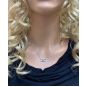 NANA Infinity Couples 2 Stones Pendant w/His and Hers Pure Brilliance Simulated Birthstones &amp; 18&quot; Adj. Chain