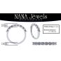 NANA Jewels Ur 1 carat Simulated Diamond Wedding Rings Anniversary Band, Wedding sets for women in Silver, 10K or 14K