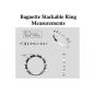 Central Diamond Center Stackable Birthstone Ring Band w/ Simulated Birthstones, Sterling Silver