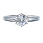Matrix Simulated Round Diamond Solitaire Engagement ring, Swarovski Zirconia 2,3 &amp; 4 carat size