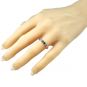 NANA Shared Prong Couples 2 Stone Ring w/Simulated Birthstones Sterling Silver, 10K or 14K Gold