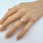 Matrix Simulated Round Diamond Solitaire Engagement ring, Swarovski Zirconia 2,3 &amp; 4 carat size