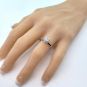 Matrix Simulated Round Diamond Solitaire Engagement ring, Swarovski Zirconia 2,3 &amp; 4 carat size