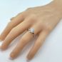 Matrix Simulated Round Diamond Solitaire Engagement ring, Swarovski Zirconia 2,3 &amp; 4 carat size