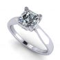 NANA Jewels 1.50 to 3.00ct Asscher Cut simulated Diamond Engagement Ring 10K-14K-Sterling Silver Lucita